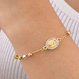 Virgin Mary Rosary Bracelet ￼