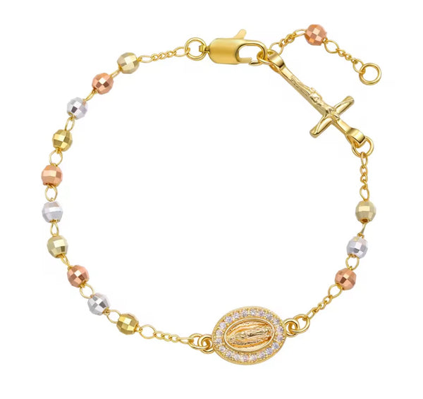 Virgin Mary Rosary Bracelet ￼