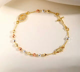 Virgin Mary Rosary Bracelet ￼