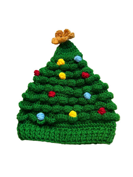 Christmas Tree Hat with star for adults and kids