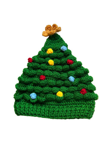 Christmas Tree Hat with star for adults and kids