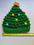 Christmas Tree Hat with star for adults and kids