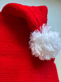 Santa Christmas Hat with Pom Pom for adults and kids