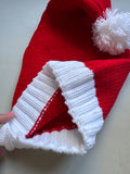 Santa Christmas Hat with Pom Pom for adults and kids