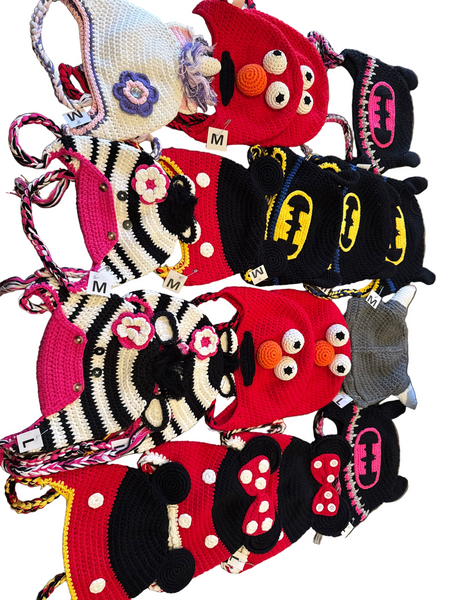 18 crocheted hats. ￼wholesale