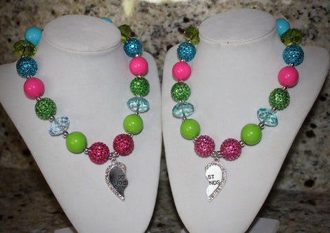 BFF (Best Friend Forever) Necklace Set for Girls